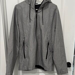 Men's Gray Hooded Jacket